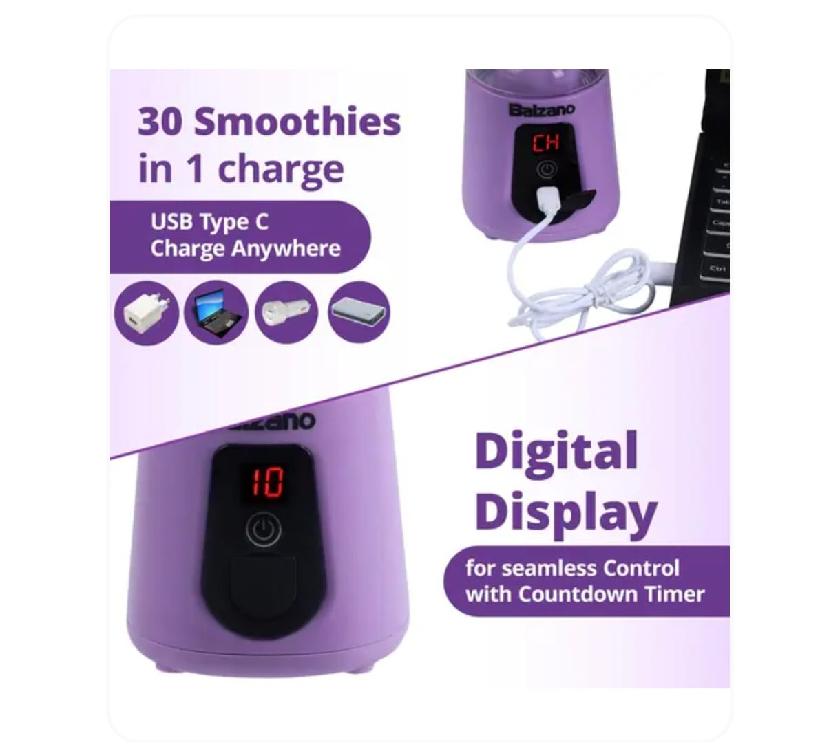 Portable Juicer Mixer – Rechargeable & Travel Friendly