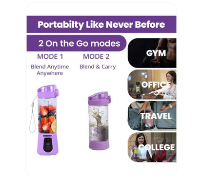 Portable Juicer Mixer – Rechargeable & Travel Friendly